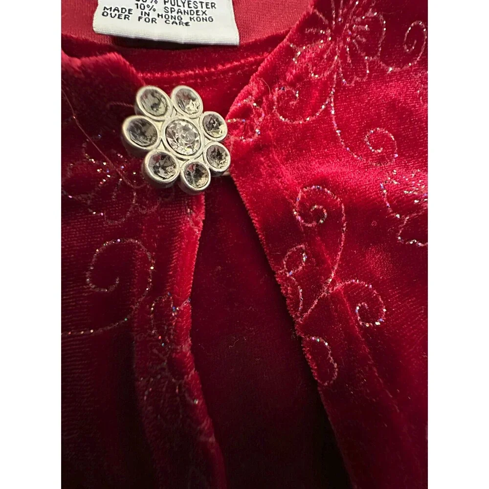 AMY BYER GIRLS VELOUR DRESS SIZE 6X